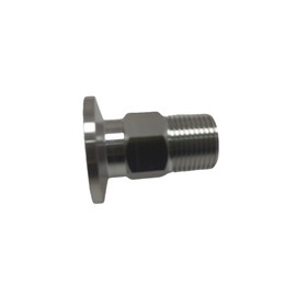 EASTVAC Adapter KF-16 3/8 Inch PT-Male, ISO-KF Flange Size NW-16 Stainless Steel Threaded PT Male Threaded Pipe Fitting to Clamp Adapter