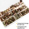 165 Pieces Rivet Nuts Set Thread Rivets M3 M4 M5