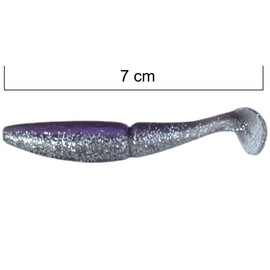 SEABUZZ Rubber Fish Fishing Lure Set 5 Pieces x 70 mm - Rubber Bait for Catfish and Zander & Pike - Trout & Perch Artificial Bait - Predator Fish Fishing Set - Freshwater and Saltwater Fishing