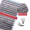 FADVAN False Eyelash Clusters 280pcs 20D+30D Blend 9-16mm Volume DIY