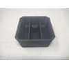 Black Storage Tray with 3 Sections and Wall Mount Hanging