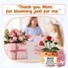 MAMAGIFTREE Mother's Day Crochet Heart Flower Pot with Message Card