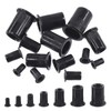 Swpeet 100Pcs M3 Carbon Steel Rivet Nuts Kit, Black Zinc