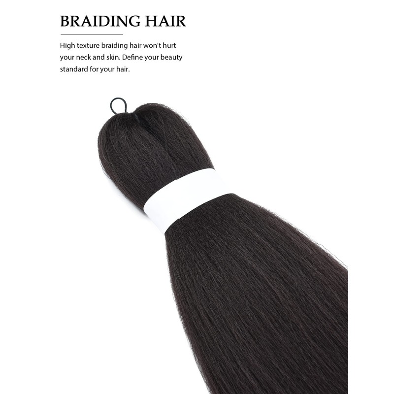 Yamel Pre Stretched Braiding Hair Natural Brown Long 24 inch