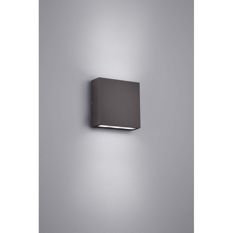 Trio Leuchten LED Außenleuchte Thames 229360242, Aluminium anthrazit, 2 x