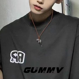 Wendalern Cute Cat Necklace for Women Brown Suede Cord Cat Kitten Pendant Necklace Faux Leather Rope Chain 3D Cat Animal Statement Necklace Jewellery for Cat Lovers Girls, Faux Leather, No Gemstone