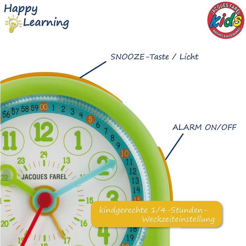 JACQUES FAREL Happy Learning ACL 02 Children's Alarm Clock Learning