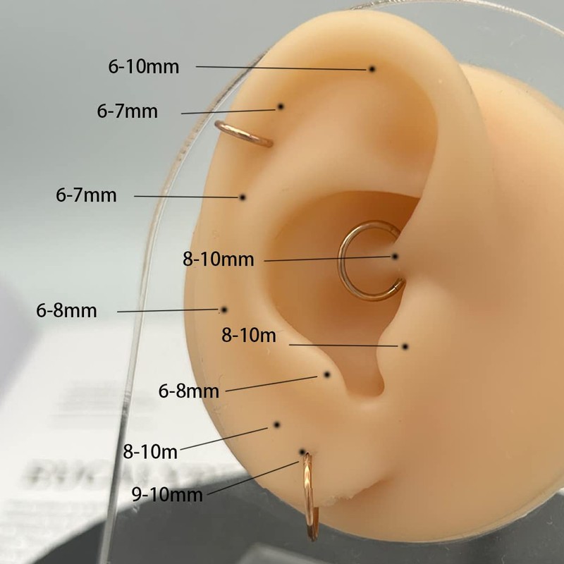 KREZIP 16g 18g 20g Nose Rings Hoops 316L Stainless Steel