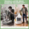 140 Cat Litter Box Liners For Meowant Mw-Sc01/Sc02/Sc09, Drawstring
