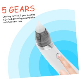 SAFIGLE Baby Congestion Relief Tool Electric Nose 2 Reusable Tips Safe for Sensitive Baby Nasal Mucus Removal