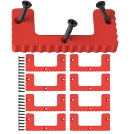 NyVoozy for Milwaukee Packout Cleats, 8PCS Cleat 'n' Feet Cleats Compatible with Milwaukee Packout System, MountTool Box Storage System Anywhere (Red)