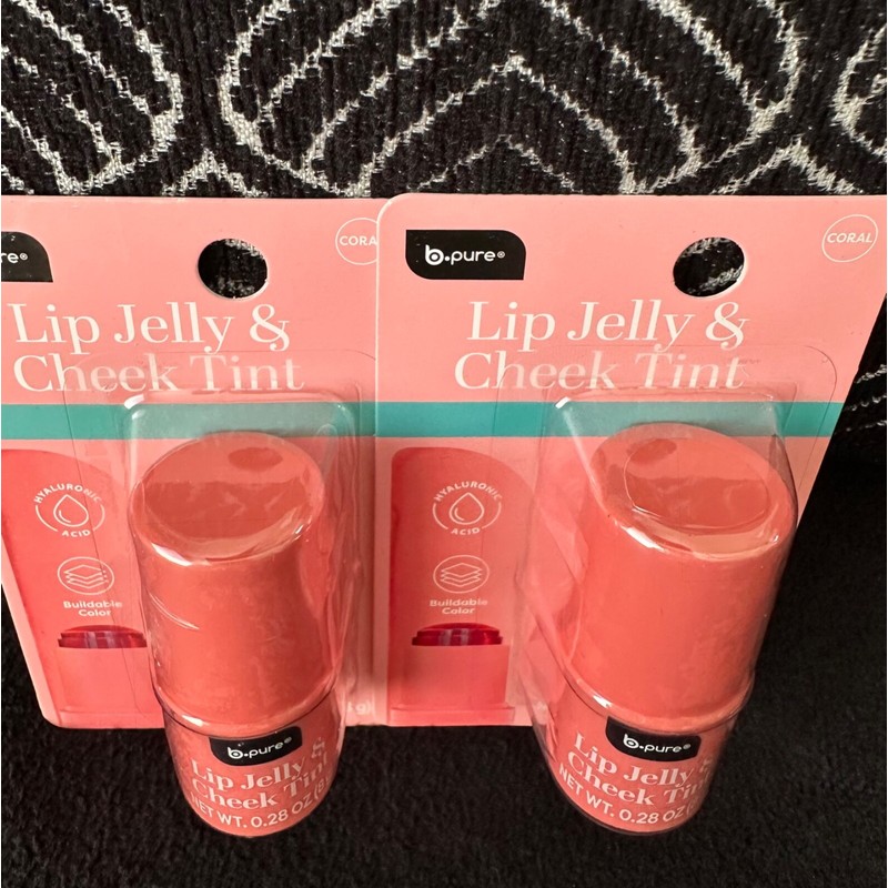 BPURE 2pk BPURE LIP JELLY & CHEEK TINT CORAL SHEER