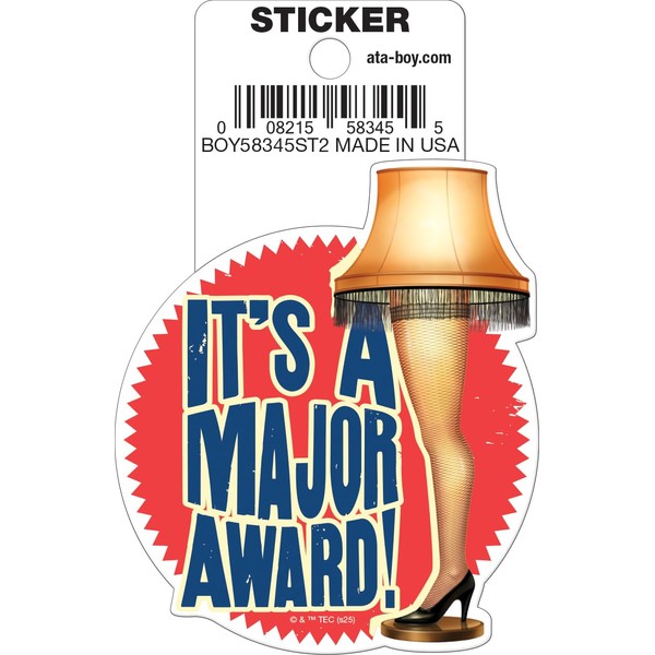 Ata-Boy Christmas Vacation Major Award Die Cut 3" Sticker