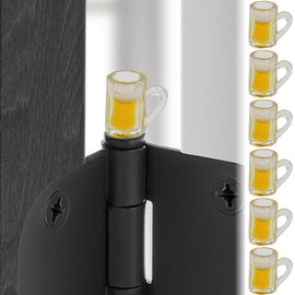 Beer Hinge Heads Set of 6 - Magnetic Hinge Head Home Decoration - Door Hinge Heads Decorative Topper
