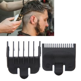 Peines Guía para Cortapelos Profesionales, Diseño de Dientes Redondeados, Longitudes de Corte de 1,5 Mm y 4,5 Mm, Excelentes Peines Guía de Repuesto para Cortapelos (BLACK)