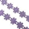 2 Yards 25mm Light Purple Daisy Flower Lace Trim Knitting