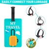 TamBee Luggage Tags 4pcs Suitcases Luggage Tags Labels Travel Suitcase