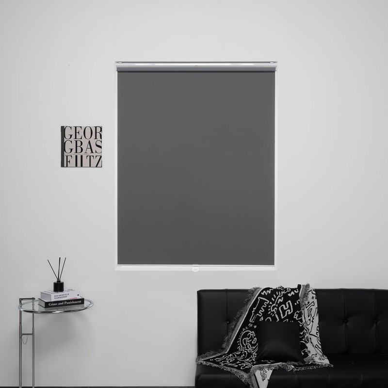 KALYSIE Custom Roller Shades 100% Blackout Blinds for Windows and