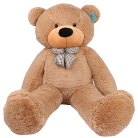 Joyfay 63" Giant Teddy Bear Light Brown Huge 5.25 feet Stuffed Teddy Bear Soft Toy Valentine's Big Gift