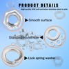 newlng M3 M4 M5 M6 M8 Nuts Set Hex Nuts