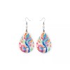 Twisted R Design Henrietta Paisley Print Wood Dangle Teardrop Print
