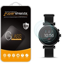 Supershieldz (3 Pack) Designed for Fossil Sloan HR Gen 4 Smartwatch Tempered Glass Screen Protector, Anti Scratch, Bubble Free