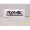 McCulloch Super 10-10 Automatic Chainsaw Breather Cap Decal!
