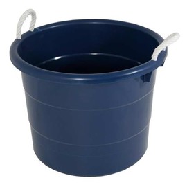 Homz, 0402GRRB.08, Storage Tub W/ Rope Handles, 18 Gal, Navy