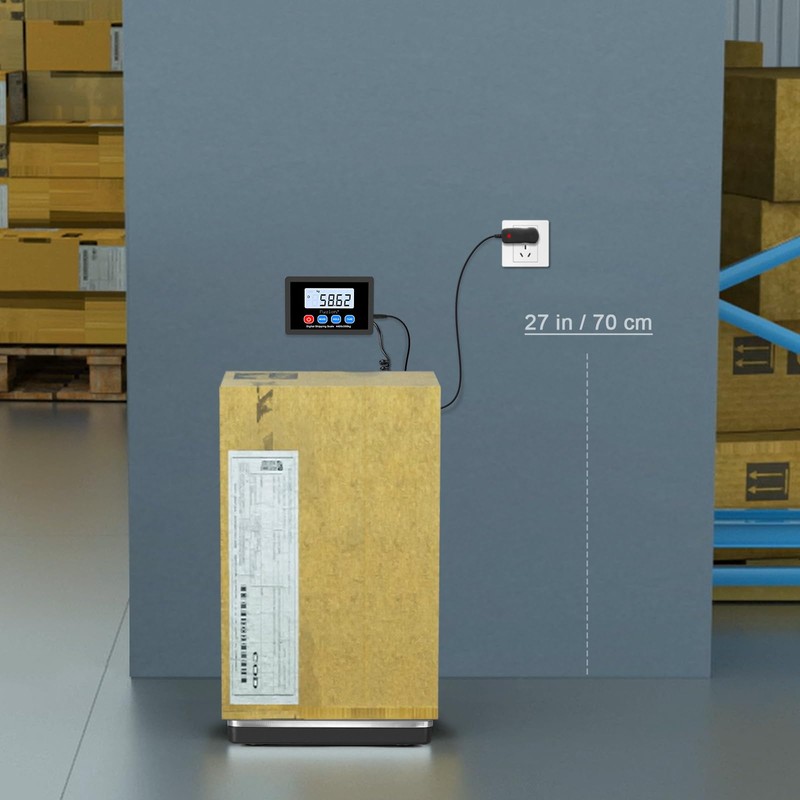Fuzion Shipping Scale 440lb x 10g Accuracy, Postal Scale with