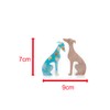 Handmade Mini Resin Whippet/Greyhound Figurines - Set of 2, Decorative