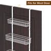 Over The Door Basket Organizer 3 Tier Hanging Kitchen Storage