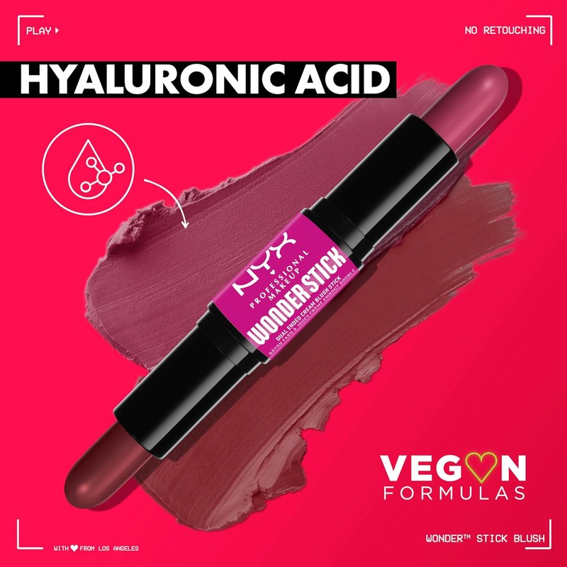 NYX Professional Makeup, Wonder Stick Blush, Rubor en barra, Light