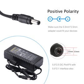 12V 6A Power Supply Adapter - AC Adapter 100-240V 50 60HZ DC 12 Volt 6A 72W Power Converter Transformer Charger 6amp 5.5mm x 2.5mm DC Plug for LED Strips Lighting, Router CCTV Camera COOLM