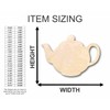 Unfinished Wood Teapot Shape Kitchen Craft up to 24" DIY