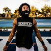 Battle Sports Sleeveless Light Action Face Mask Workout Hoodie -
