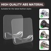 BRIOFOX Extra-Large Adhesive Shower Curtain Rod Holder | No Drilling