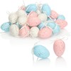 com-four® Hanging Easter Eggs - Easter Decoration with Natural Pattern
