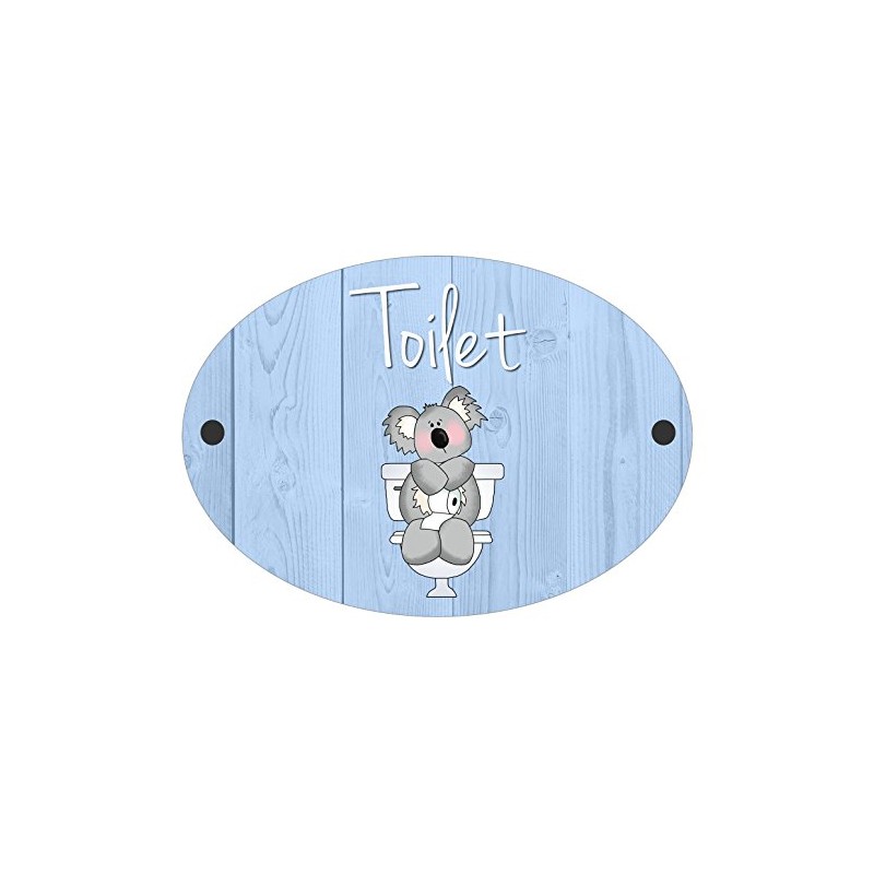 Bathroom Toilet Koala Fun Door Plaque Sign (Toilet)