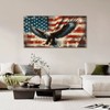 Large Bald Eagle Wall Art American Flag and Eagle Pictures