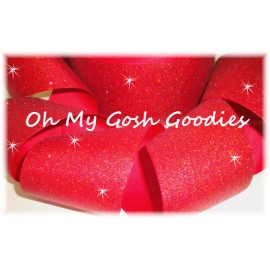 3" SUPER SPARKLE RED GLITTER SOLID GROSGRAIN CHEER CHEERLEADER TIK TOC RIBBON