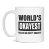 World's Okayest Health And Safety Engineer Mug-Okayest Health And Safety
