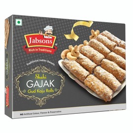 Jabsons - Shahi Gajak, Gud Kaju Rolls, 350 G (12.5 Oz)