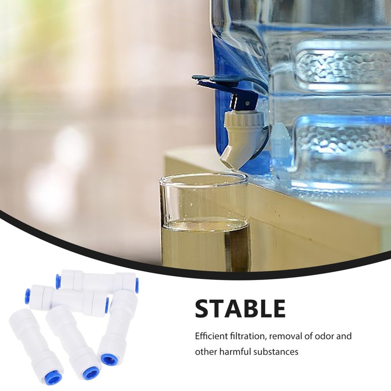 Ipetboom 5pcs 1/4" Check Valve Water Filter Replacement Check Valve