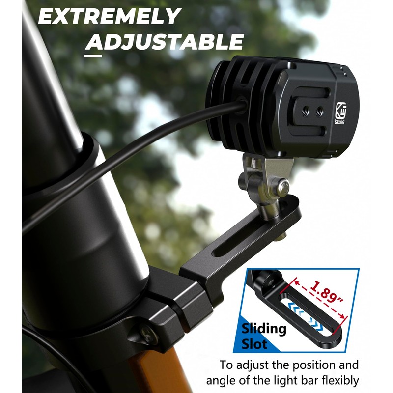 VAZESWIN 2PCS UTV Light Bar Mounts, Sturdy Aluminium Alloy LED