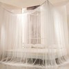 Mosquito Net for Bed Canopy, 8 Corner Post Curtains Bed