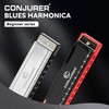 CONJURER Blues Harmonica for Beginners Adult, 10 Hole Diatonic Harmonica