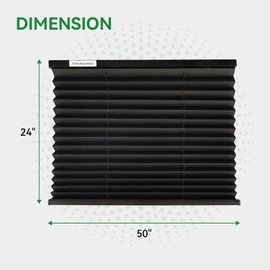 RVINGPRO RV Blinds for Camper Windows, Camper Replacement Blinds, Privacy Protection, Blackout Blinds Shades for RV, Camper, Travel Trailer, Black (50" W x 24" L)