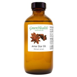 Essential Oil - 8 fl oz (100% Pure & Uncut) - GreenHealth (Anise Star)