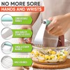 Spring Chef Large Mint Dough Blender - Stainless Steel Pastry