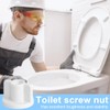 NOPKESV 6 pcs Toilet Seat Back Nut Washers Set M6